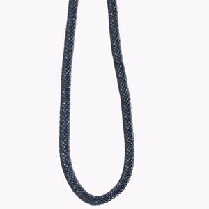 Handmade Boho Black Seed Beaded Chunky Necklace Statement Fashion Jewelry Women